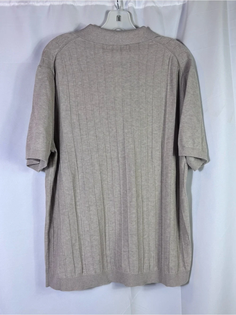 Banana Republic Ribbed Sweater Polo NWT Coastal Grandfather Quiet Luxury Resort